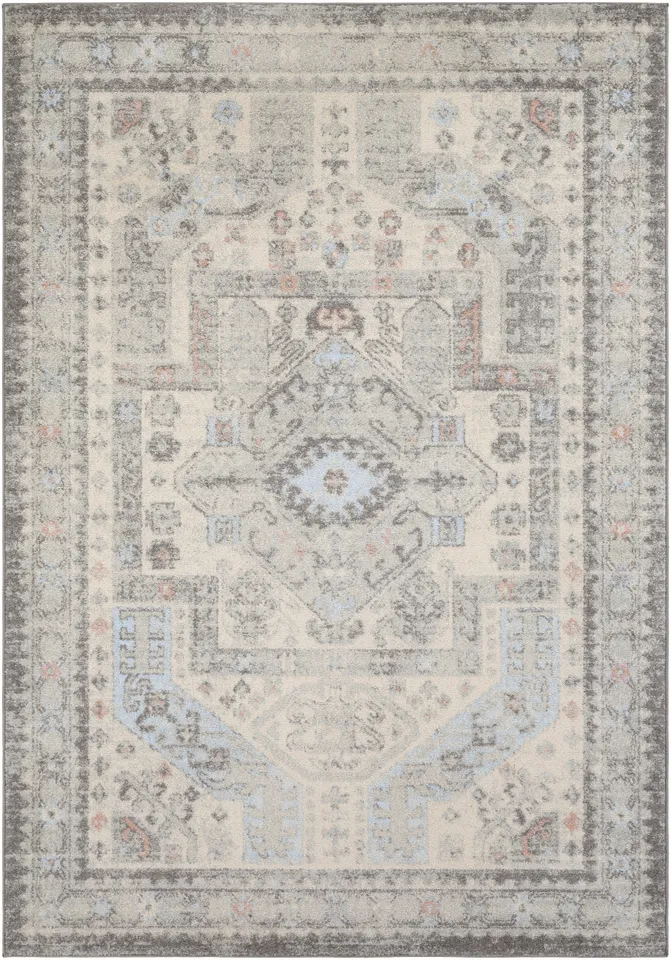 Murat Beige Indoor 5'3" x 7'3" Machine Woven Rug
