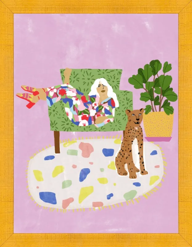 Lady and her tiger by Alja Horvat for Artfully Walls