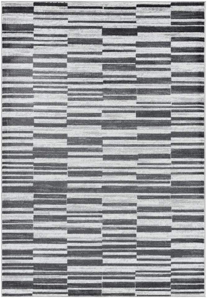 Monte Carlo White Indoor 6'11" x 9' Machine Woven Rug