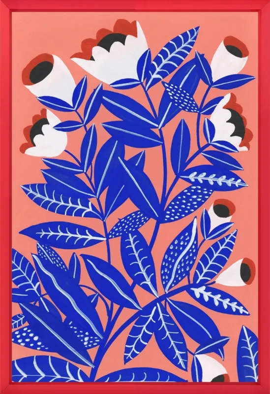 Blue Plant by Agathe Singer for Artfully Walls