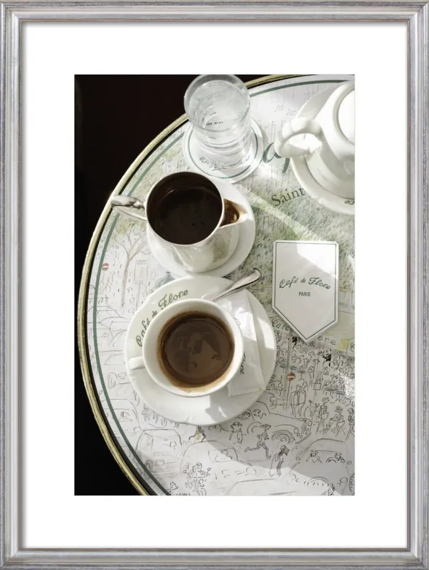 Chocolat chaud au Café de Flore by Lauren & Annael Tolila for Artfully Walls