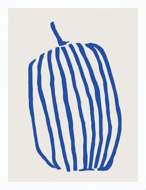 Striped pumpkin by Jessica Nielsen for Artfully Walls