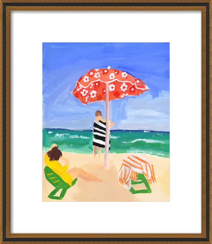 Italian Beach Umbrella by Jackie Mancuso for Artfully Walls