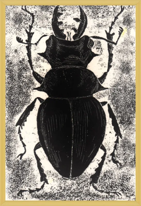 Black Beetle on White by Tennopent Sooster for Artfully Walls
