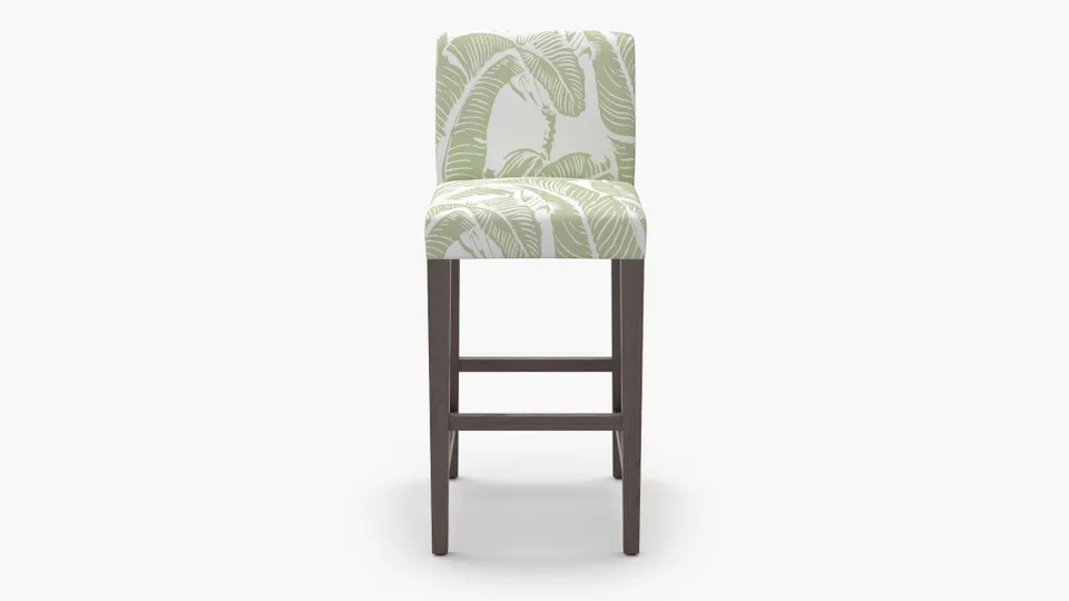 Signature Dining Bar Stool, Sage Martinique® Encore, Espresso Square Tapered Leg