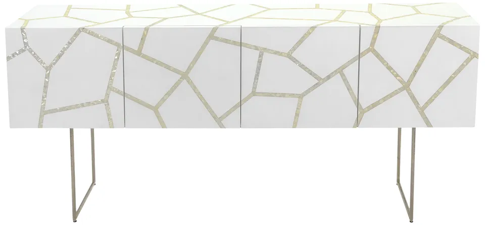 Ashley Mother Of Pearl Buffet - White - Safavieh