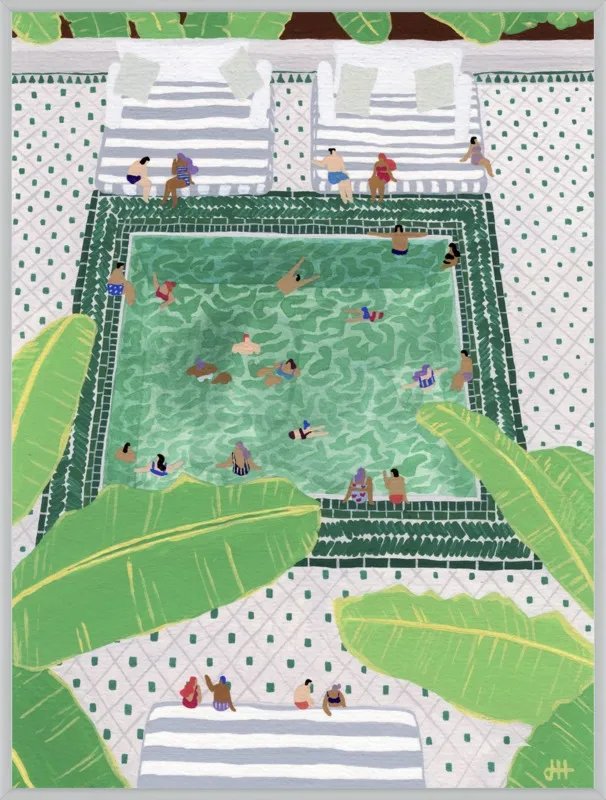 Green Riad by Joanne Ho for Artfully Walls