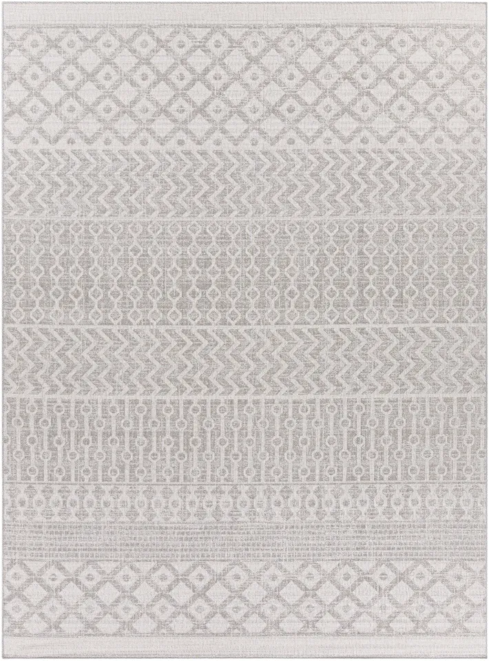 Veranda Beige Outdoor 6'7" x 9' Machine Woven Rug