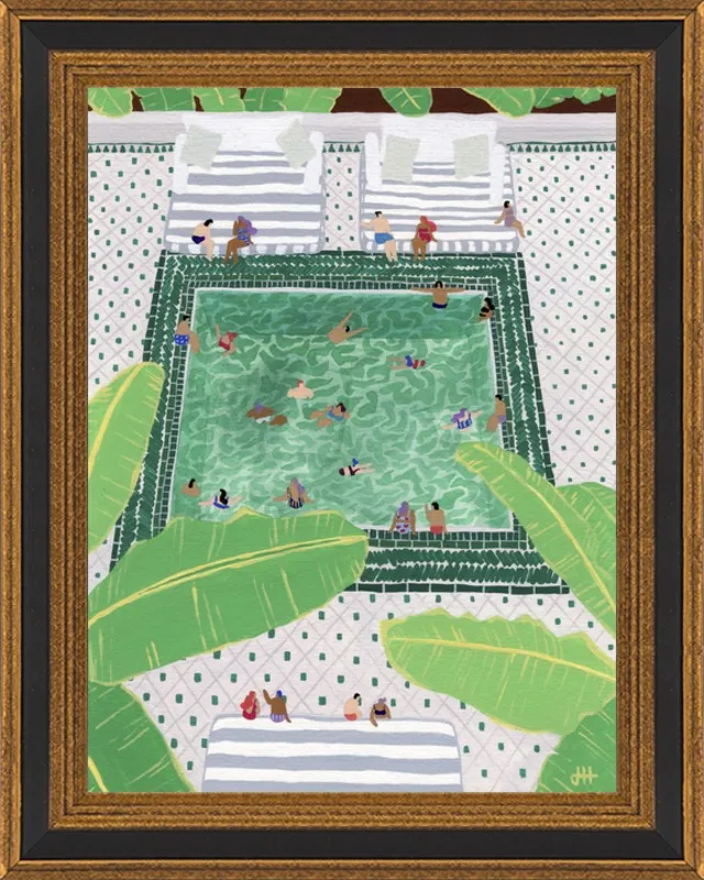 Green Riad by Joanne Ho for Artfully Walls
