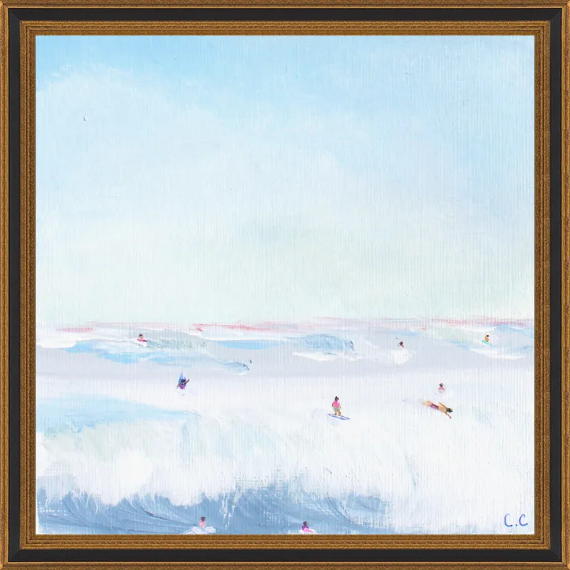 Soft Blue Surf  by Caroline Chriss  for Artfully Walls