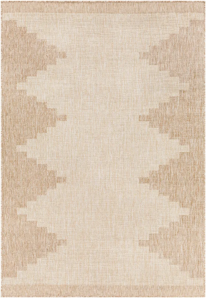 Eagean Beige Outdoor 8'10" x 12' Machine Woven Rug