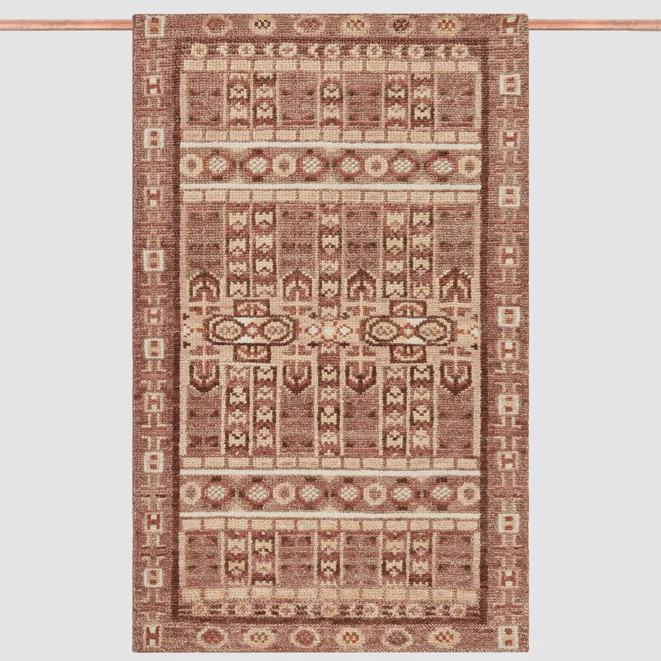 The Citizenry Vahini Hand-Knotted Accent Rug | 3' x 5' | Currant Crush