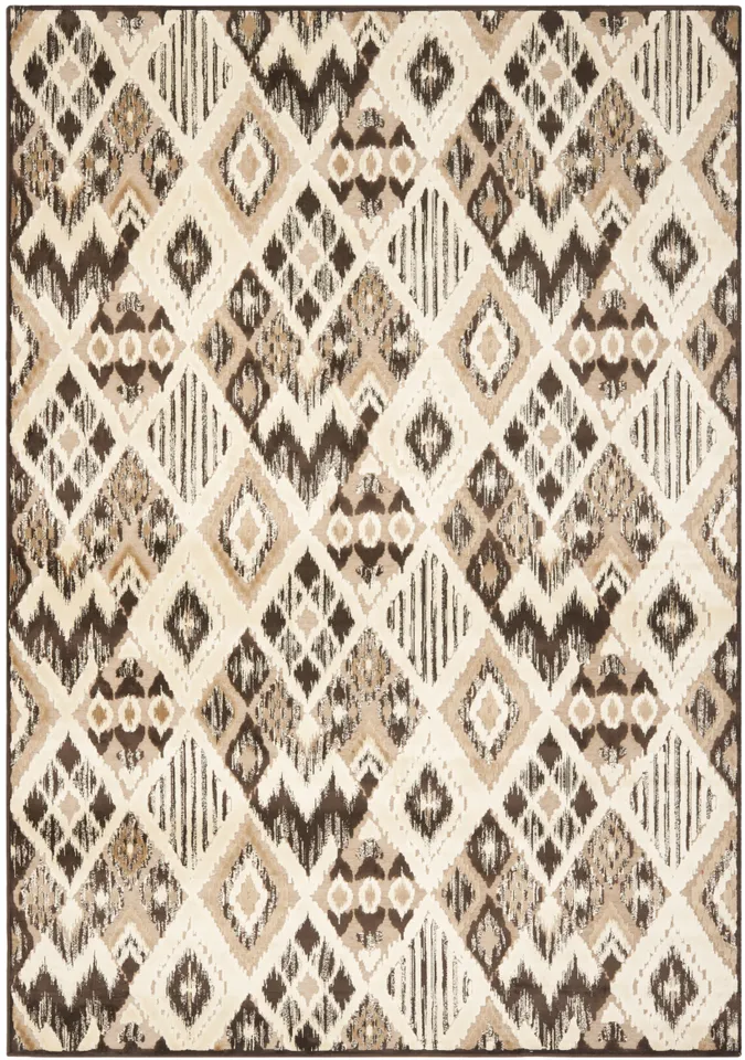 Arlo Home Woven Area Rug, PAR114-360, Brown/Taupe,  5' 3" X 7' 6"