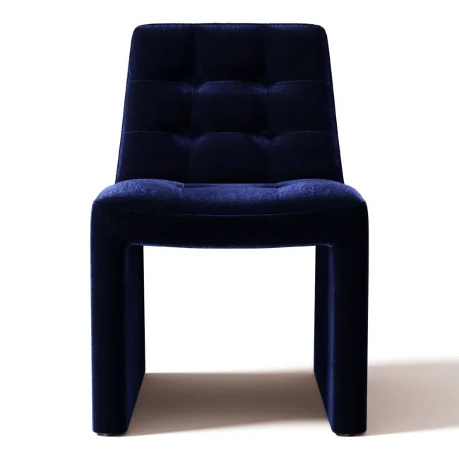 Hank Tufted Dining Chair Luca Eclipse