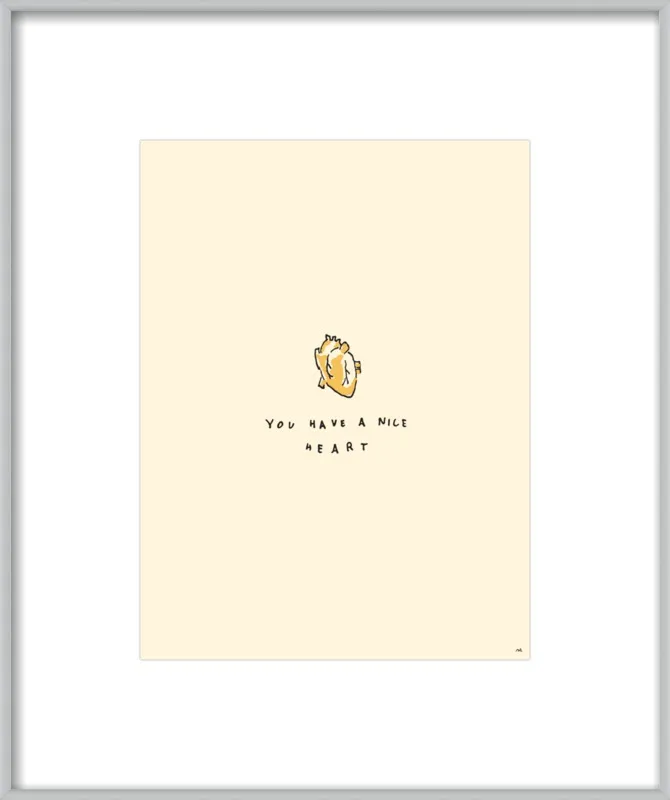 You Have A Nice Heart by Melody Hansen for Artfully Walls