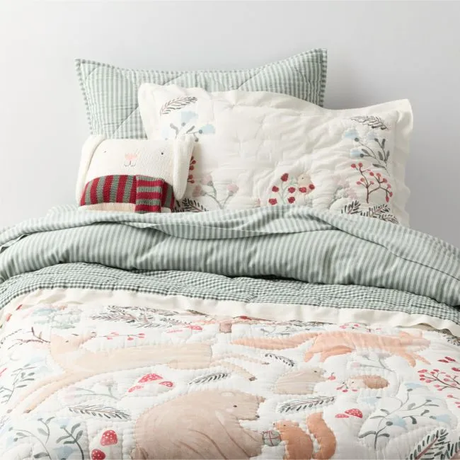 Enchanted Winter Wonderland Kids Twin Quilt