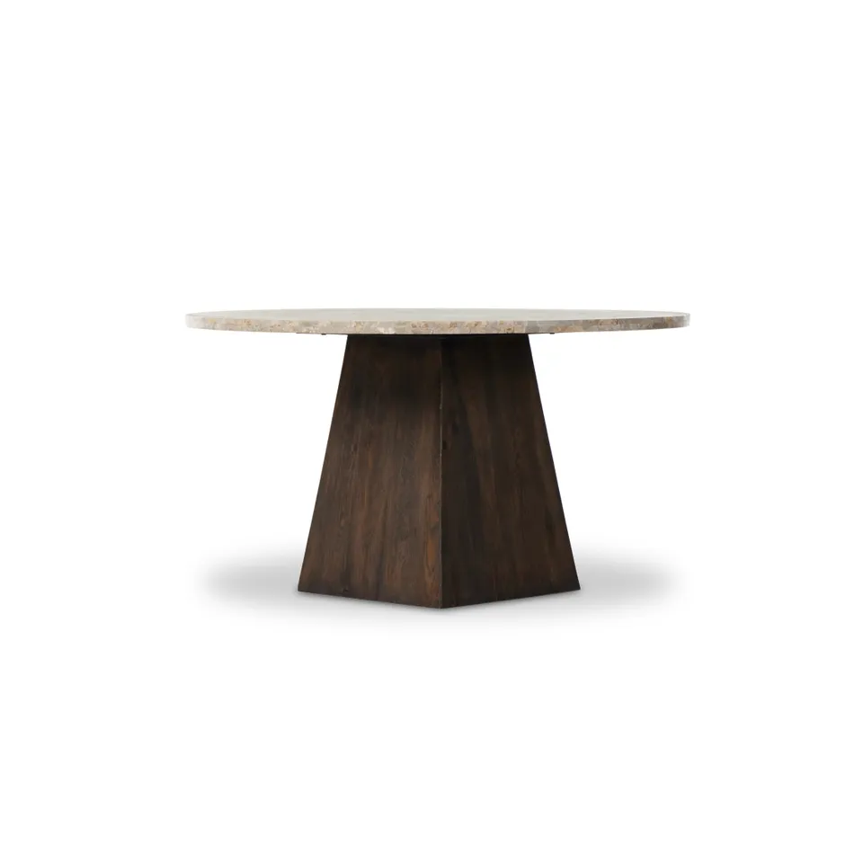 Brisa Round Dining Table 55"-Dune Onyx