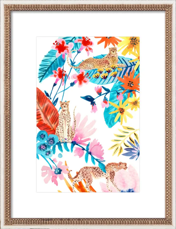 Cheetah Jungle by Jen Lindup for Artfully Walls