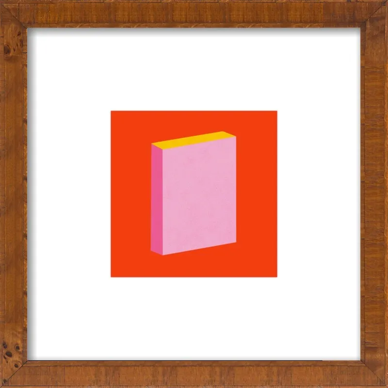 Color Books 3, Scarlet, Pink & Gold by Jessica Poundstone for Artfully Walls