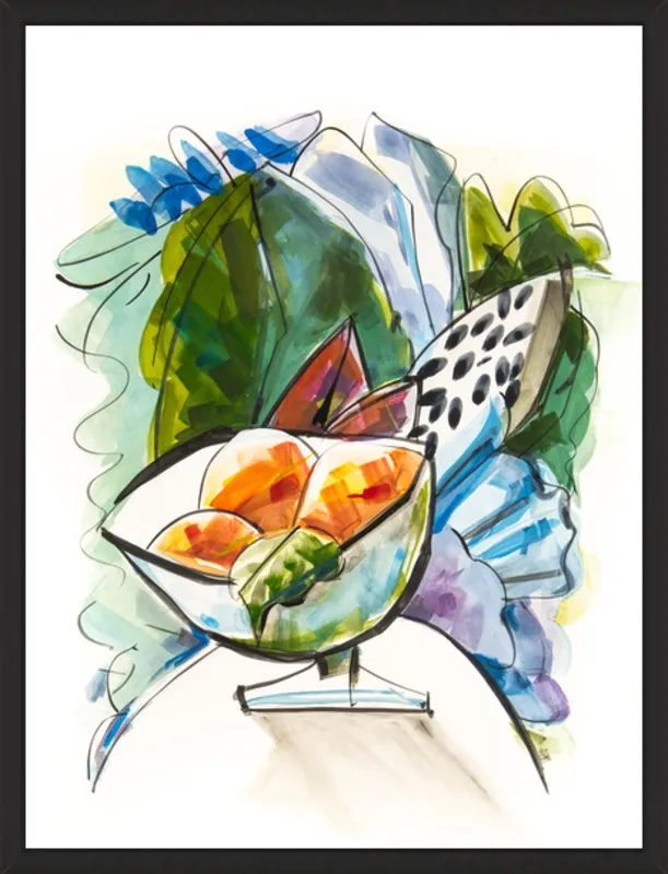 Still life with oranges by Becky Aubry for Artfully Walls