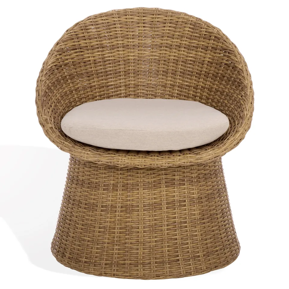 Lynsee Wicker Patio Chair - Natural - Safavieh
