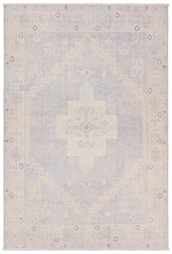 Label J Wrein LML06 Medallion Blue Runner Rug (2'6"x8')