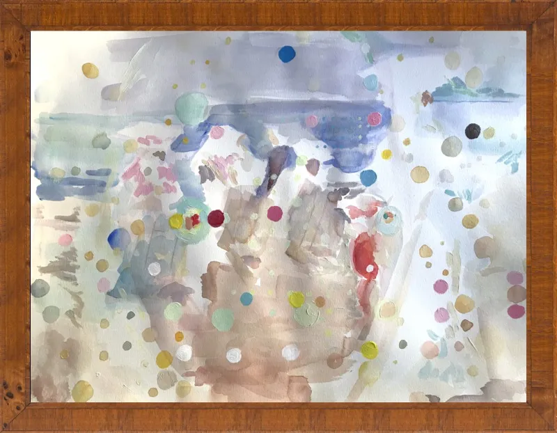 Beach scene (from memory)  by Hannah Dean for Artfully Walls