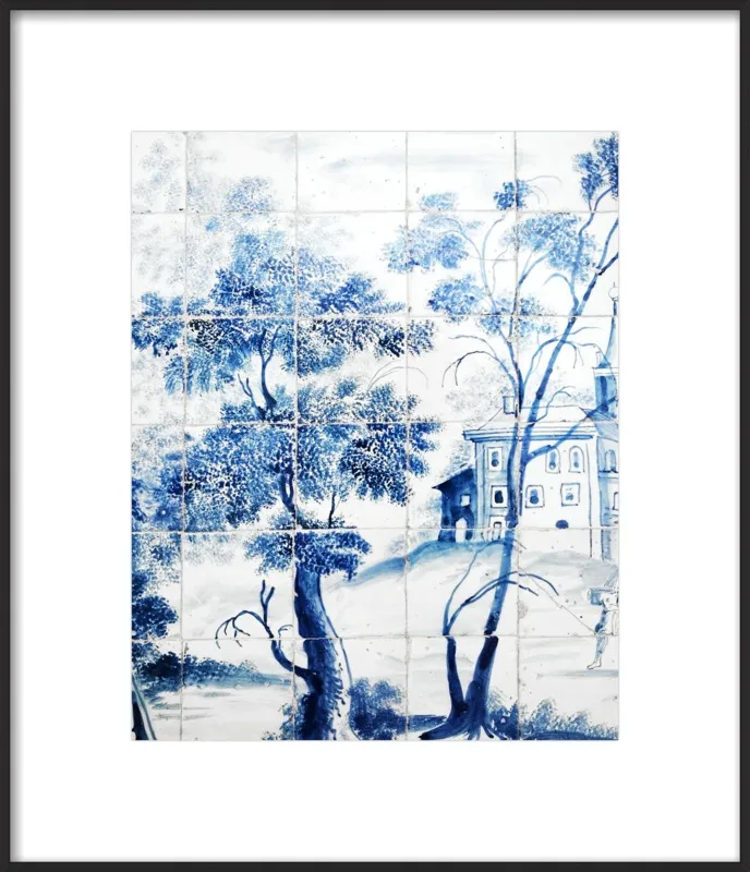 Lisbon Blue Tiles Two by Lupen Grainne for Artfully Walls