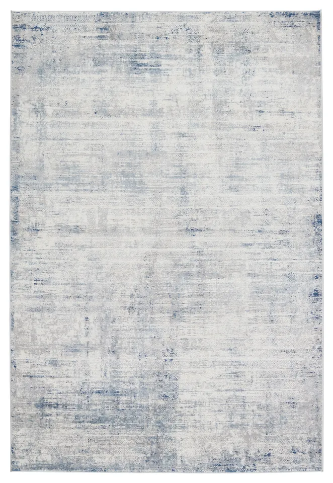 Vibe by Werner Tribal Gray/ Blue Area Rug (5'X8')