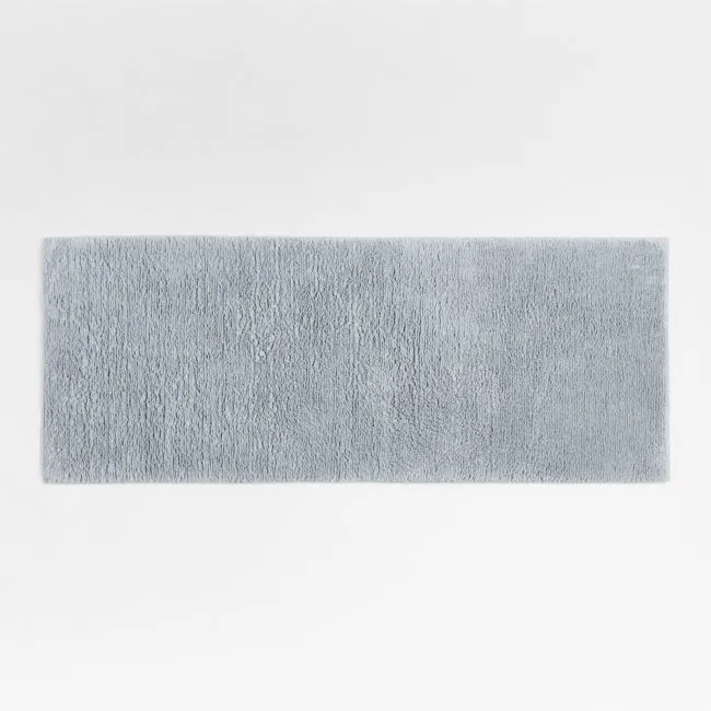 Rylan Organic Cotton Mist Blue Bath Mat 24"x60"