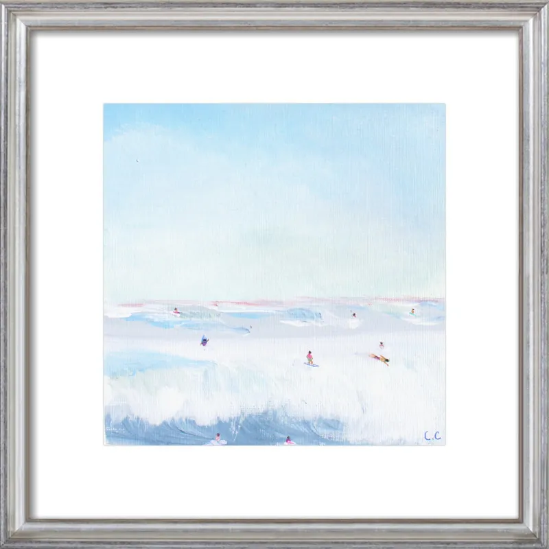 Soft Blue Surf  by Caroline Chriss  for Artfully Walls