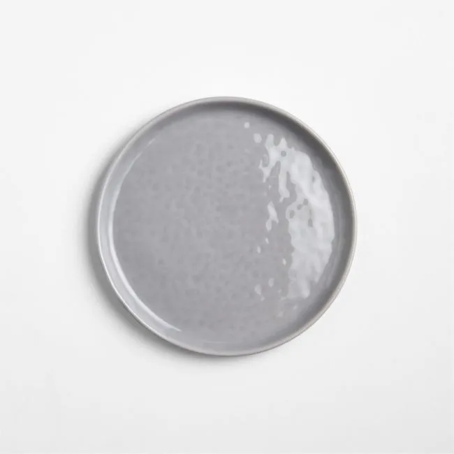 Mercer Grey Round Stoneware Appetizer Plate