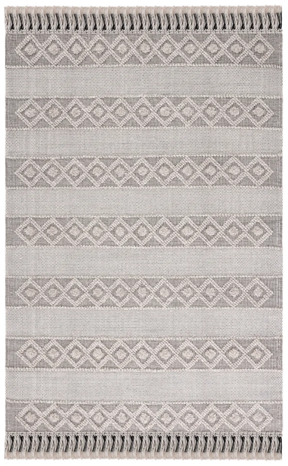 Safavieh Couture Vermont Collection Flat Weave Area Rug, Beige / Ivory, 5' x 8'