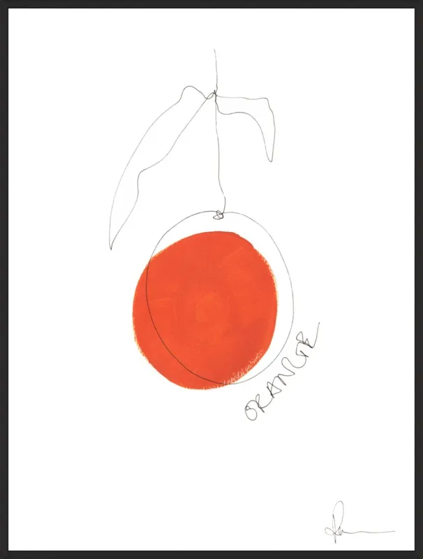 Orange by Polly Mann for Artfully Walls