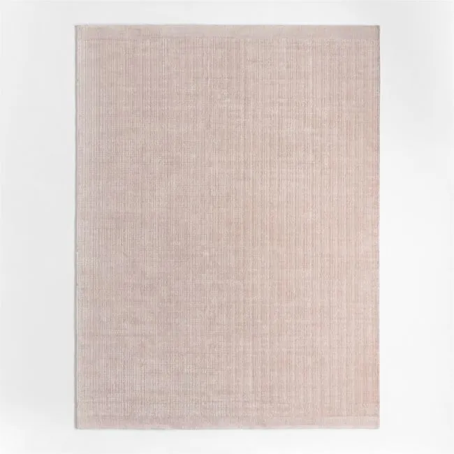 Solid Grid Light Purple Kids Performance Area Rug 5'x8'
