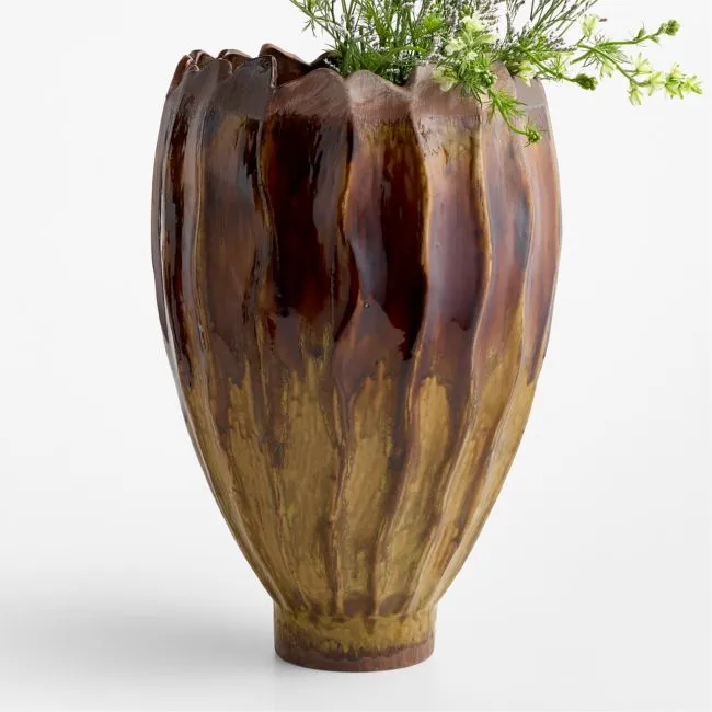 Cross Court Clay Ceramic Vase 20" by Venus Williams