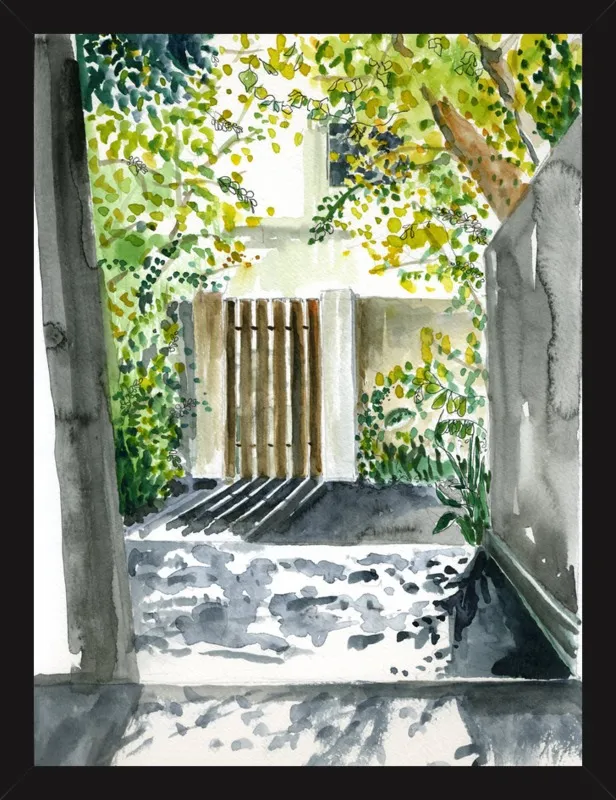Garden Gate by Miri Eshet for Artfully Walls