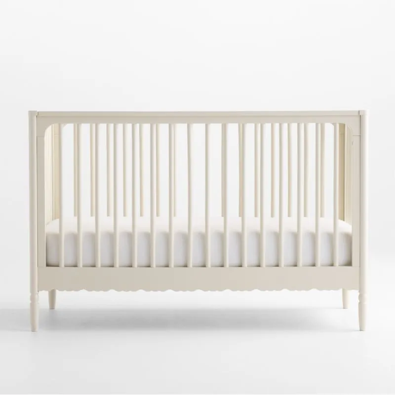 Beatrix Linen Wood Convertible Crib
