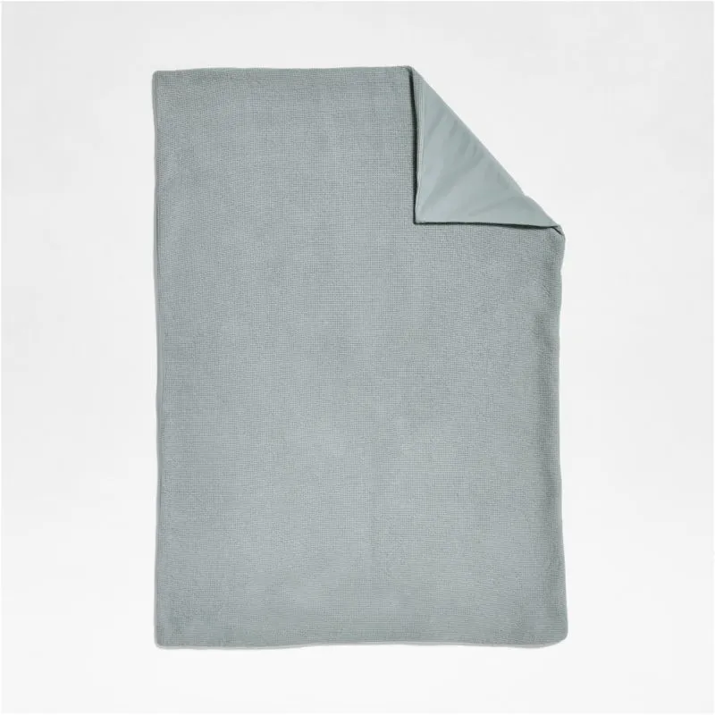 Scoop Light Blue Organic Cotton Gauze Toddler Duvet Cover