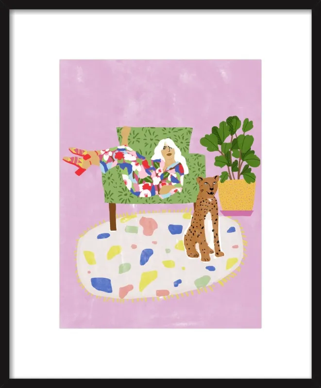Lady and her tiger by Alja Horvat for Artfully Walls