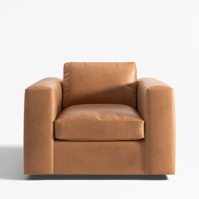 Oceanside 42" Leather Swivel Chair