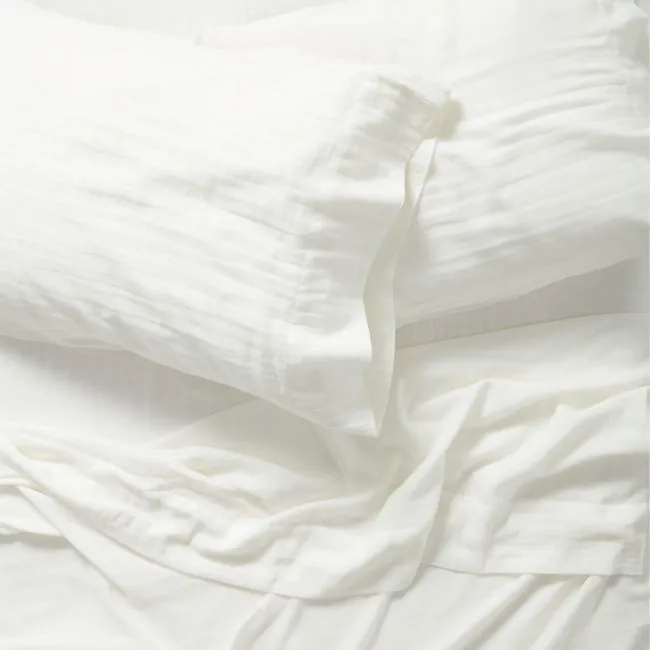 Supersoft Ivory Gauze 100% Organic Cotton Kids Full Sheet Set