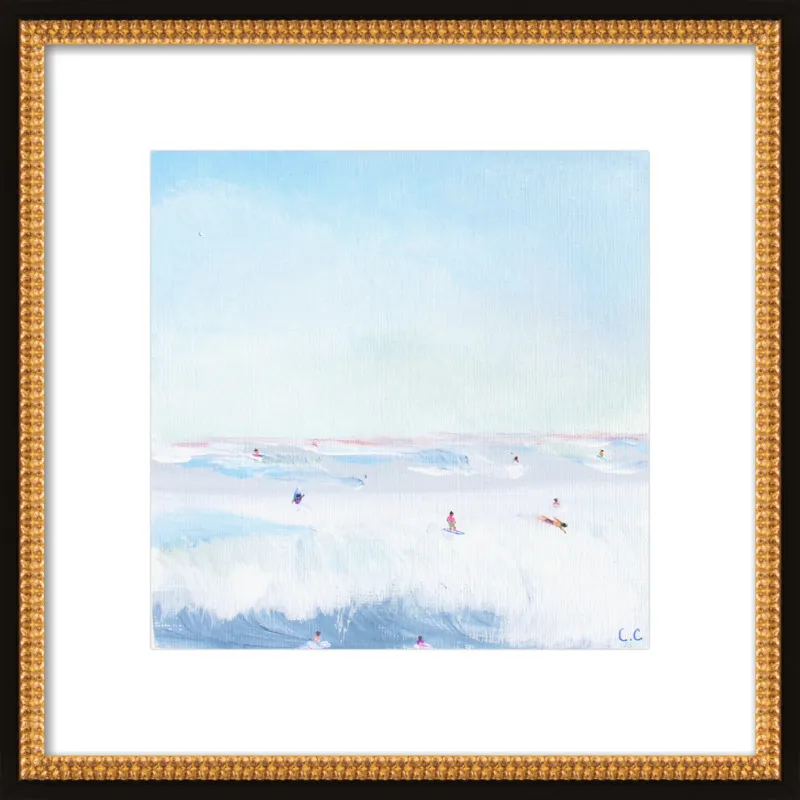 Soft Blue Surf  by Caroline Chriss  for Artfully Walls
