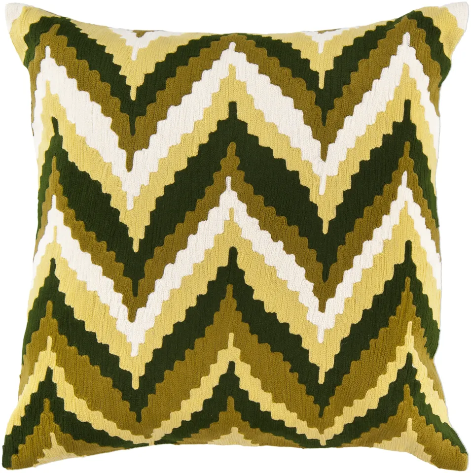 Ikat Chevron AR-052 22"L x 22"W Down Filled Pillow