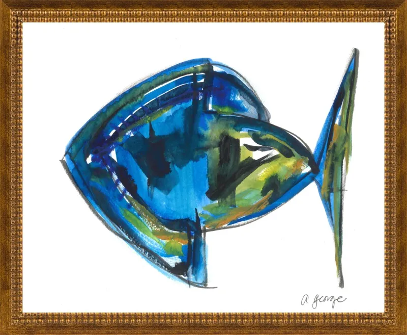 Asbtract Fish by Anthony George for Artfully Walls