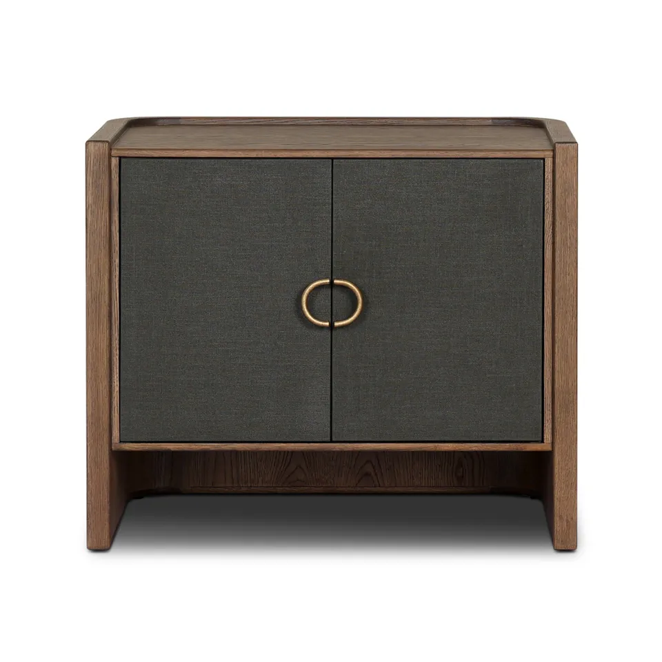 Kiran Nightstand - Amber Oak Veneer