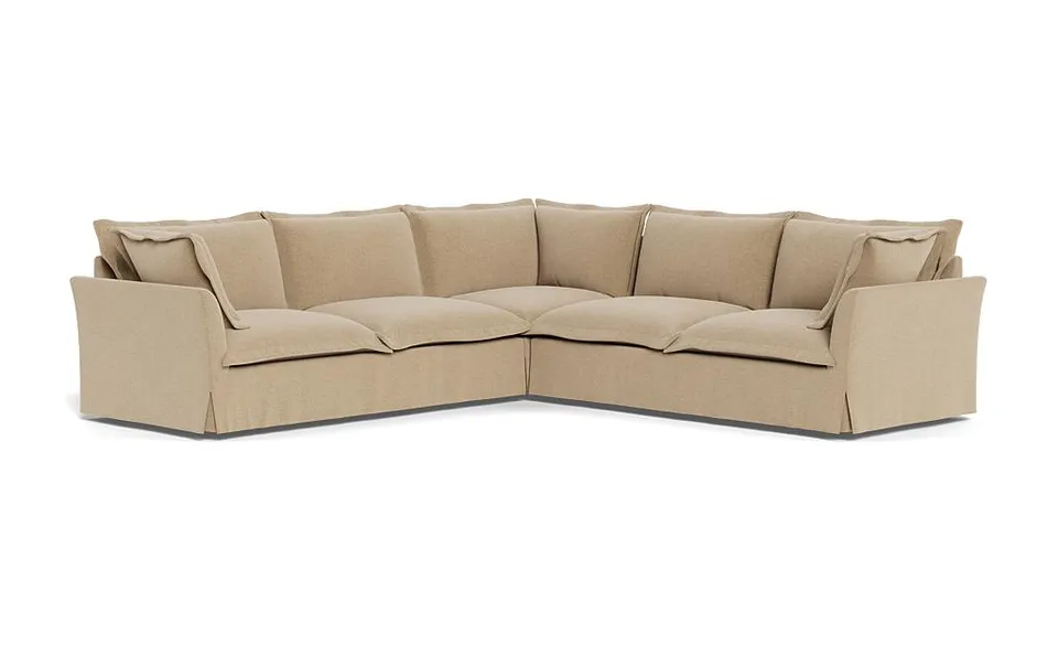 Skylar Slipcovered Corner 4-Seat Sectional Sofa