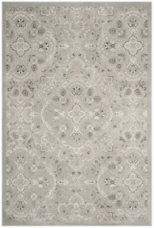 Arlo Home Woven Area Rug, PEG614Q, Silver/Beige,  4' X 5' 3"
