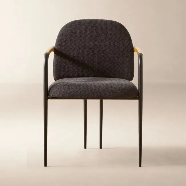 Avont Upholstered Charcoal Performance Fabric Dining Chair