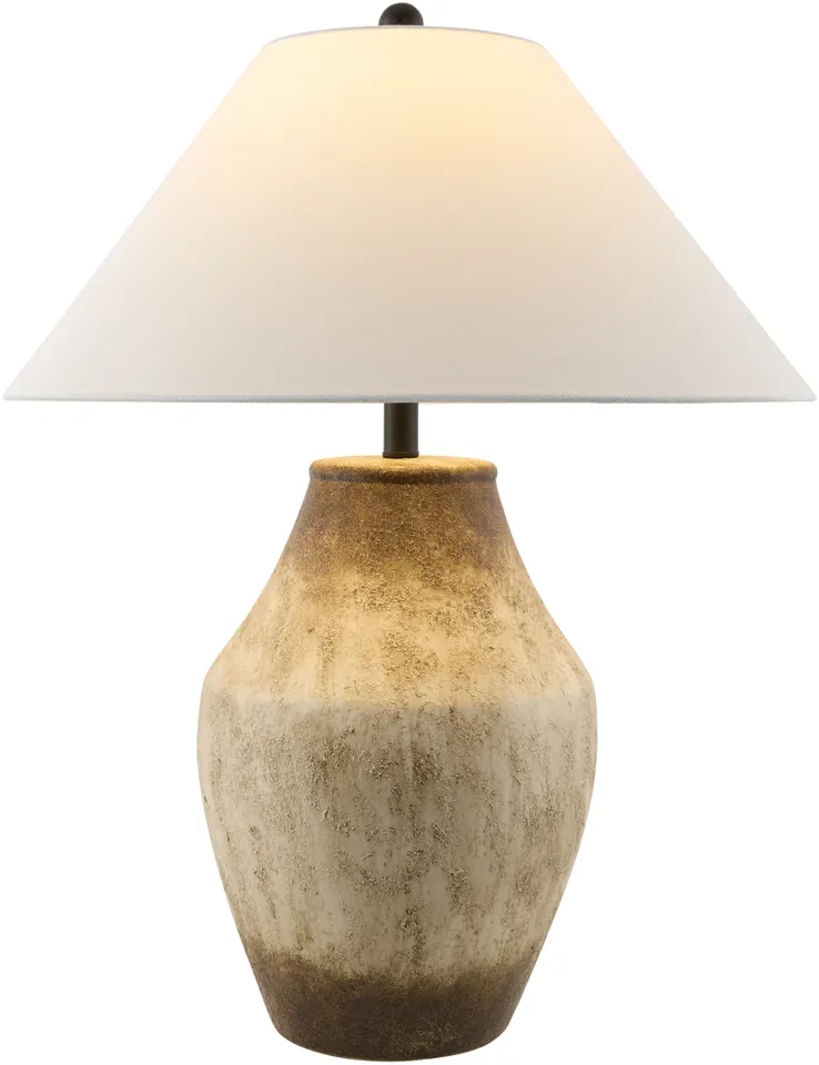 Amaryllis  Hand Painted 28"H x 22"W x 22"D Accent Table Lamp